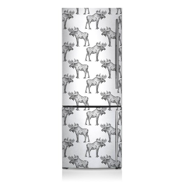 Magnetic refrigerator cover Elk animals