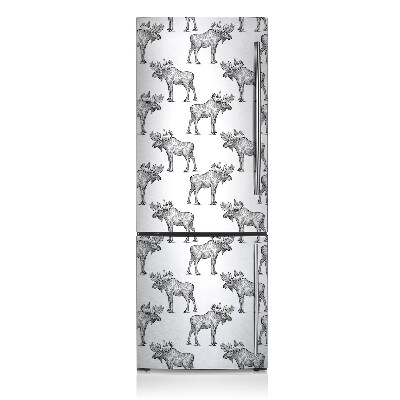 Magnetic refrigerator cover Elk animals