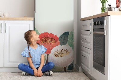 Decoration refrigerator cover Spring flowers