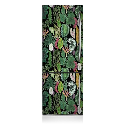 Decoration refrigerator cover Tropical leaves