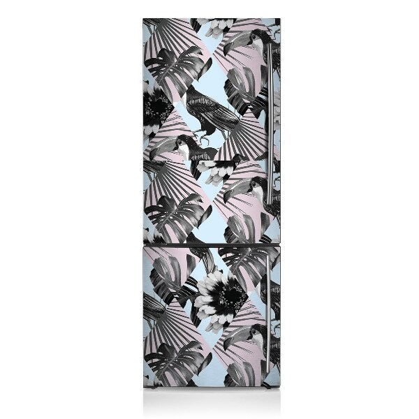 Decoration refrigerator cover Tropical patchwork