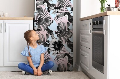 Decoration refrigerator cover Tropical patchwork