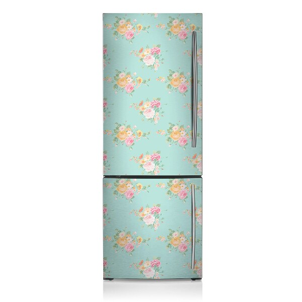 Decoration refrigerator cover Pastel bouquets