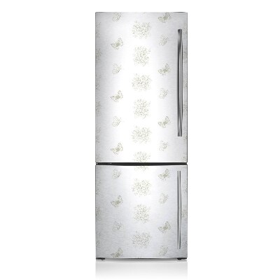 Decoration refrigerator cover Butterflies and flowers