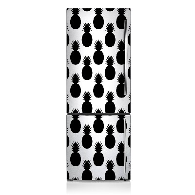 Decoration refrigerator cover Black pineapple