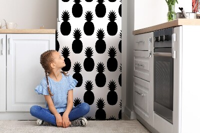 Decoration refrigerator cover Black pineapple