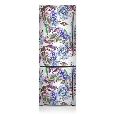 Decoration refrigerator cover Purple leaves