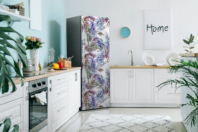 Decoration refrigerator cover Purple leaves