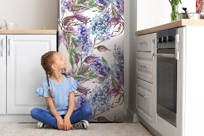 Decoration refrigerator cover Purple leaves