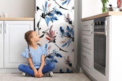 Decoration refrigerator cover Watercolor flowers