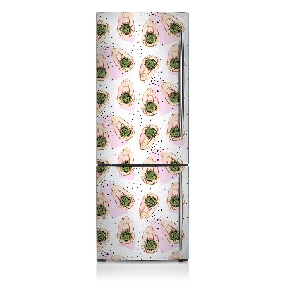 Decoration refrigerator cover Cactus texture