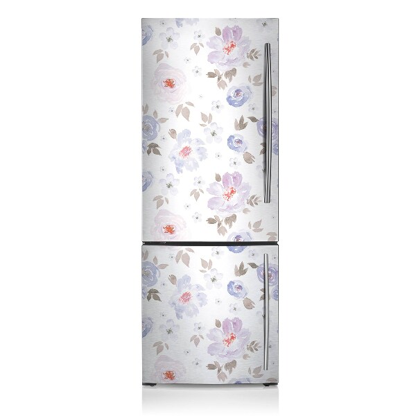 Decoration refrigerator cover Pastel flowers