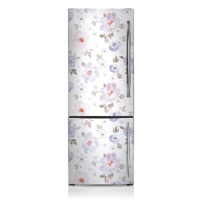 Decoration refrigerator cover Pastel flowers