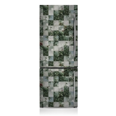 Decoration refrigerator cover Tropical patchwork