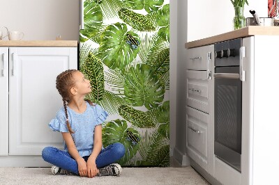 Decoration refrigerator cover Frog on a leaf