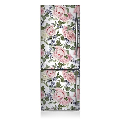 Decoration refrigerator cover Rosy watercolor