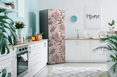 Decoration refrigerator cover Pink peonies