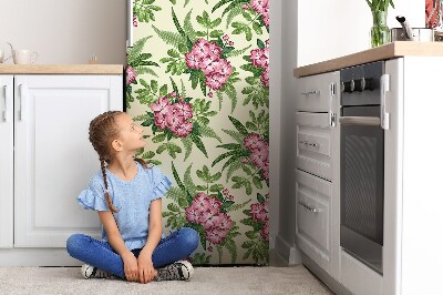 Decoration refrigerator cover Tropical flowers