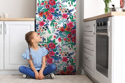 Decoration refrigerator cover Colorful flowers