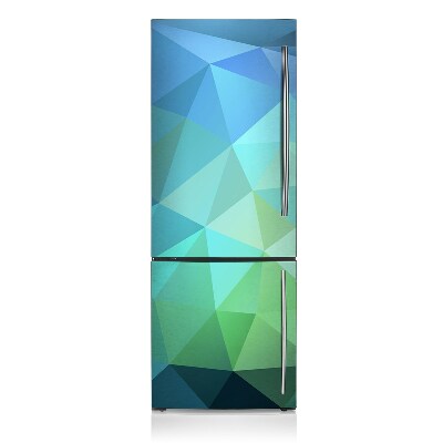 Magnetic refrigerator cover Abstract blue