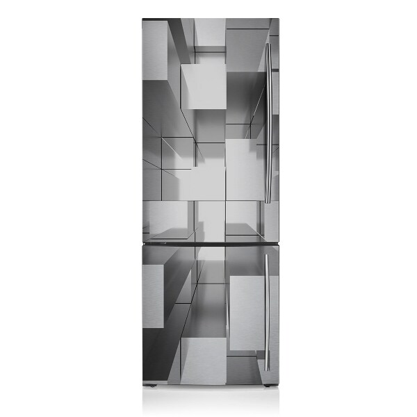 Magnetic refrigerator cover Gray tile
