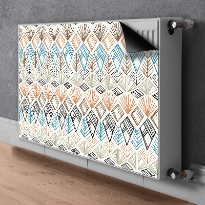Magnetic radiator mat Ethnic pattern