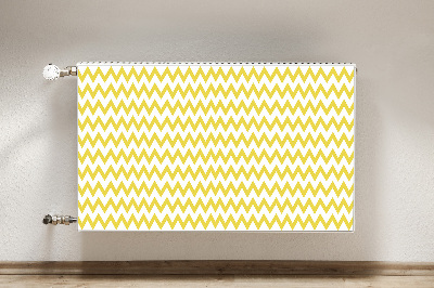 Magnetic radiator mat Yellow zigzags