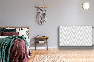 Decorative radiator cover Gray illusion
