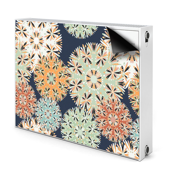 Decorative radiator cover Colorful mandalas