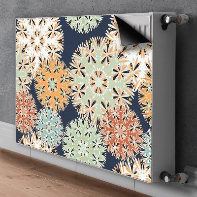 Decorative radiator cover Colorful mandalas