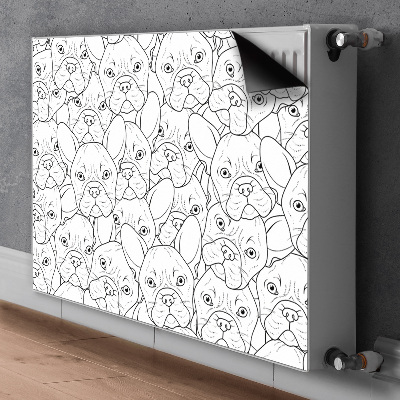 Decorative radiator mat Bulldog dog