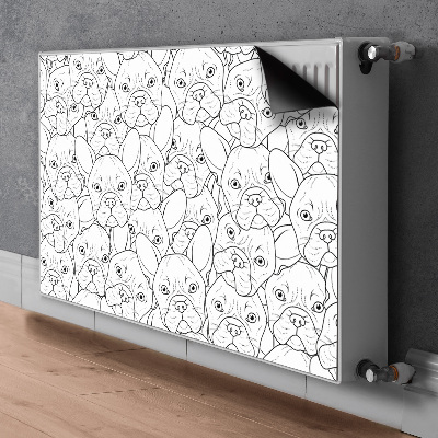 Decorative radiator mat Bulldog dog