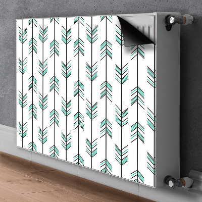 Decorative radiator cover Arrows illustration