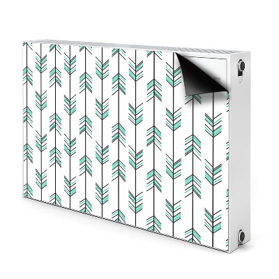 Decorative radiator cover Arrows illustration