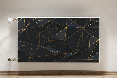 Magnetic radiator mat Futuristic graphics