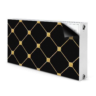 Magnetic radiator mat Golden diamonds