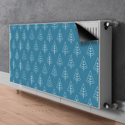 Radiator cover Blue forest
