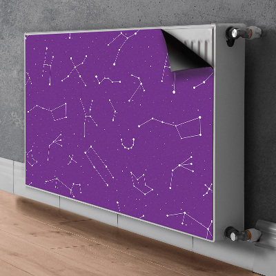 Magnetic radiator mat Starry sky