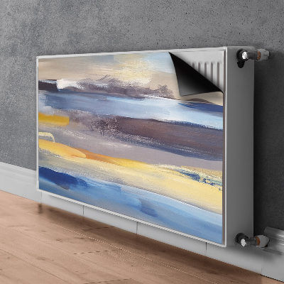 Magnetic radiator cover Painted sky