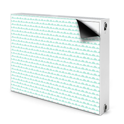 Magnetic radiator mat Green hills