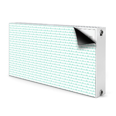 Magnetic radiator mat Green hills