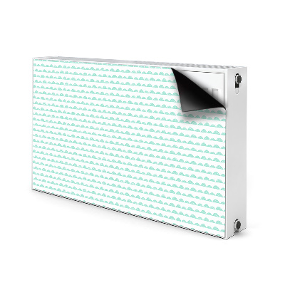 Magnetic radiator mat Green hills