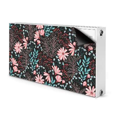 Printed radiator mat Vintage flowers