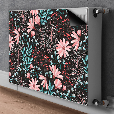 Printed radiator mat Vintage flowers