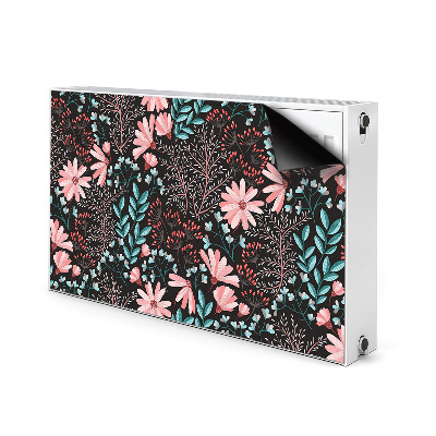 Printed radiator mat Vintage flowers