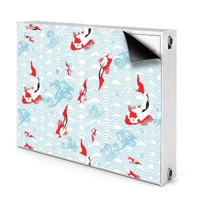 Decorative radiator cover Carp Koi