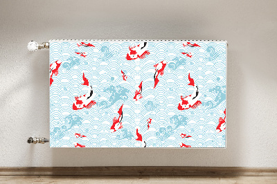 Decorative radiator cover Carp Koi