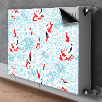 Decorative radiator cover Carp Koi