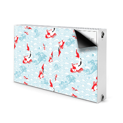 Decorative radiator cover Carp Koi