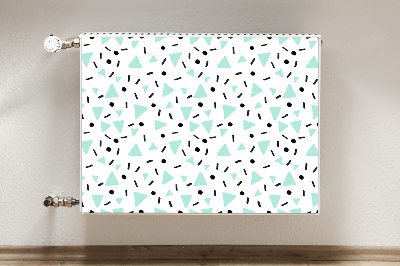 Magnetic radiator mat Retro pattern